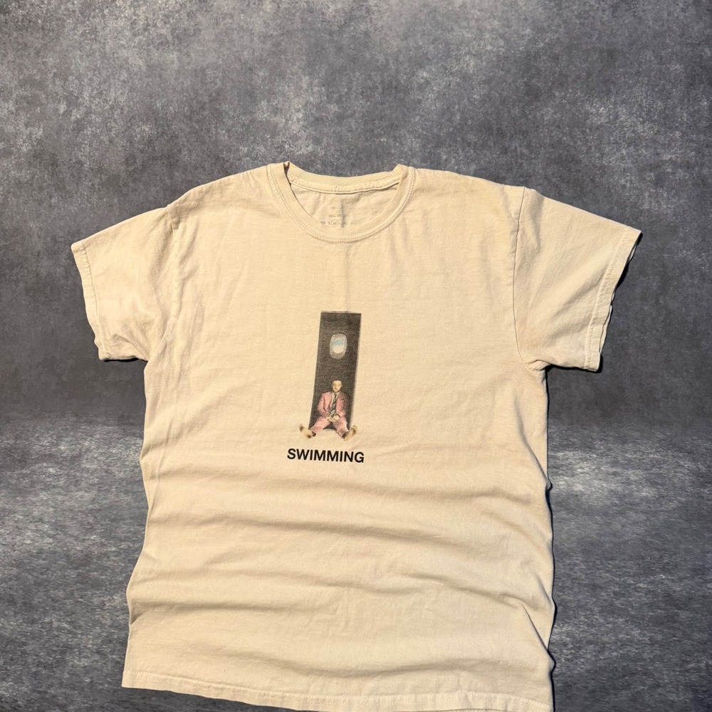 Mac Miller Swimming Album Graphic T-Shirt Mens Medium Tan Beige Double Sided - Picture 5 of 9
